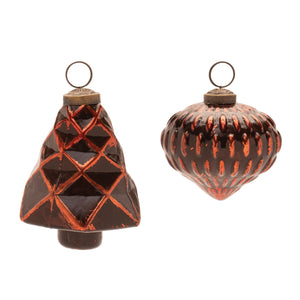 Textured-glass-tree-and-onion-ornament-(set-of-6)-Christmas-Ornaments