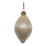 Cloudy iridescent glass ornament (set of 6)