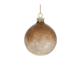 Ombre crackle glass ornament (set of 6)