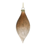 Ombre crackle glass ornament (set of 6)