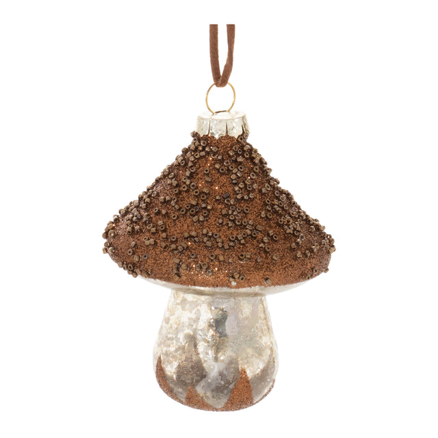 Beaded-glass-mushroom-ornament-(set-of-6)-Christmas-Ornaments