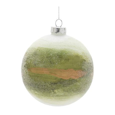 Beaded glass ball ornament (set of 6)