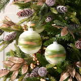 Beaded glass ball ornament (set of 6)