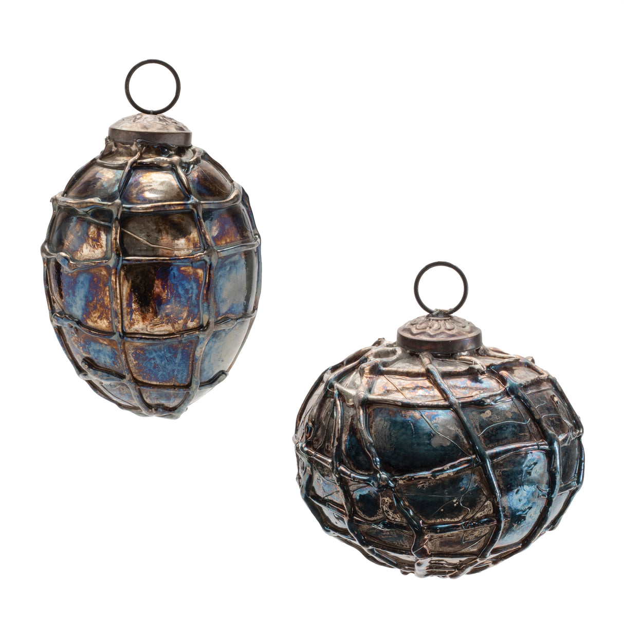 Distressed-mercury-glass-ornament-(set-of-12)-Christmas-Ornaments