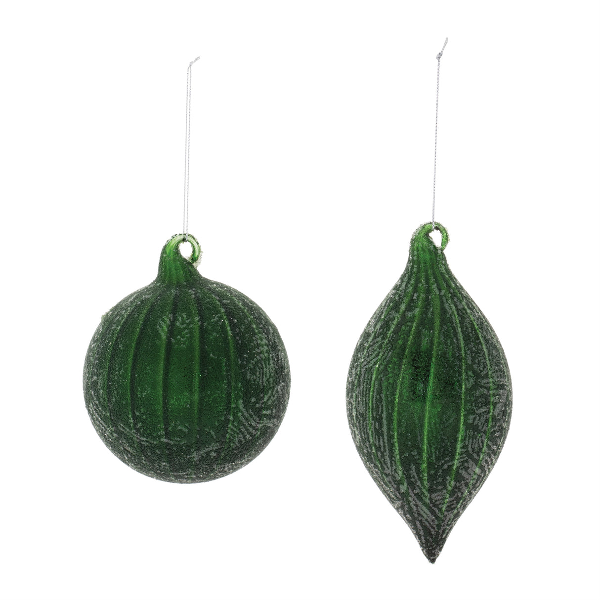 Beaded glass ornament (set of 6)