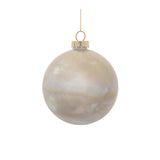 Iridescent cloudy glass ornament (set of 6)