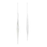 Clear glass icicle drop ornament (set of 12)