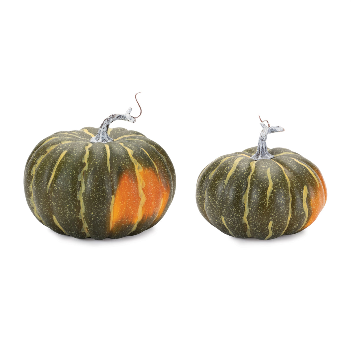Foam pumpkin décor (set of 2)