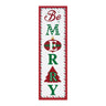 Metal be merry sentiment sign 30"h