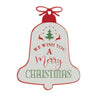 Metal Merry Christmas Bell Sign 9.75"H