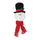 Plush-snowman-head-ornament-(set-of-6)-Christmas-Ornaments