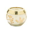 Frosted-juniper-scented-soy-candle-with-pressed-leaf-lid-(set-of-3)-Candles