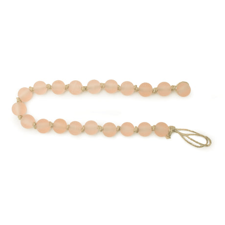 Frosted glass bead garland (set of 2)