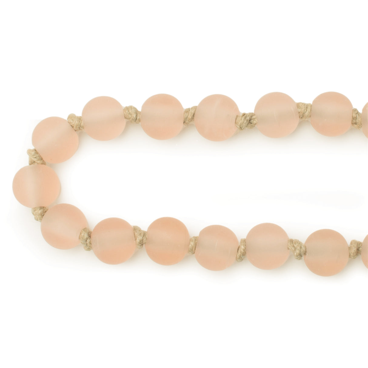 Frosted glass bead garland (set of 2)