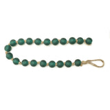 Frosted glass bead garland (set of 2)