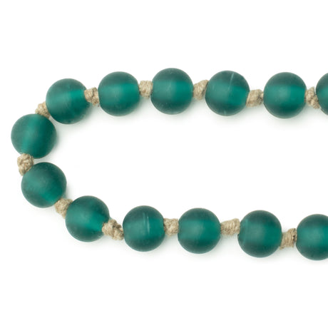 Frosted glass bead garland (set of 2)