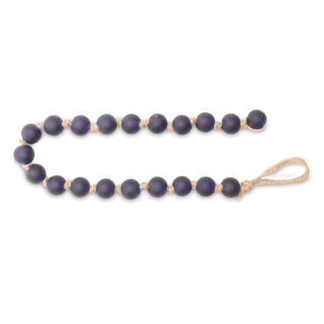 Frosted glass bead garland (set of 2)