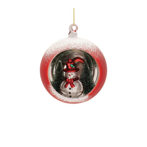 Mercury Glass Ornament with Pine Trees (Set of 6)