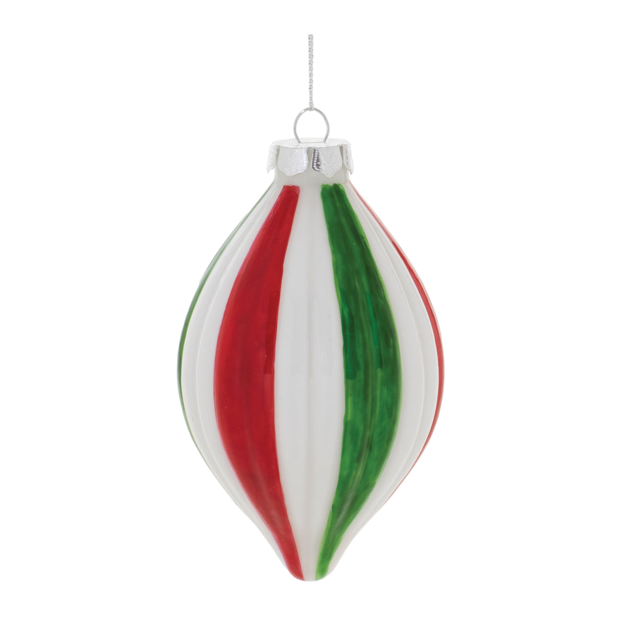 Ribbed Glass Ornament (Set of 12)