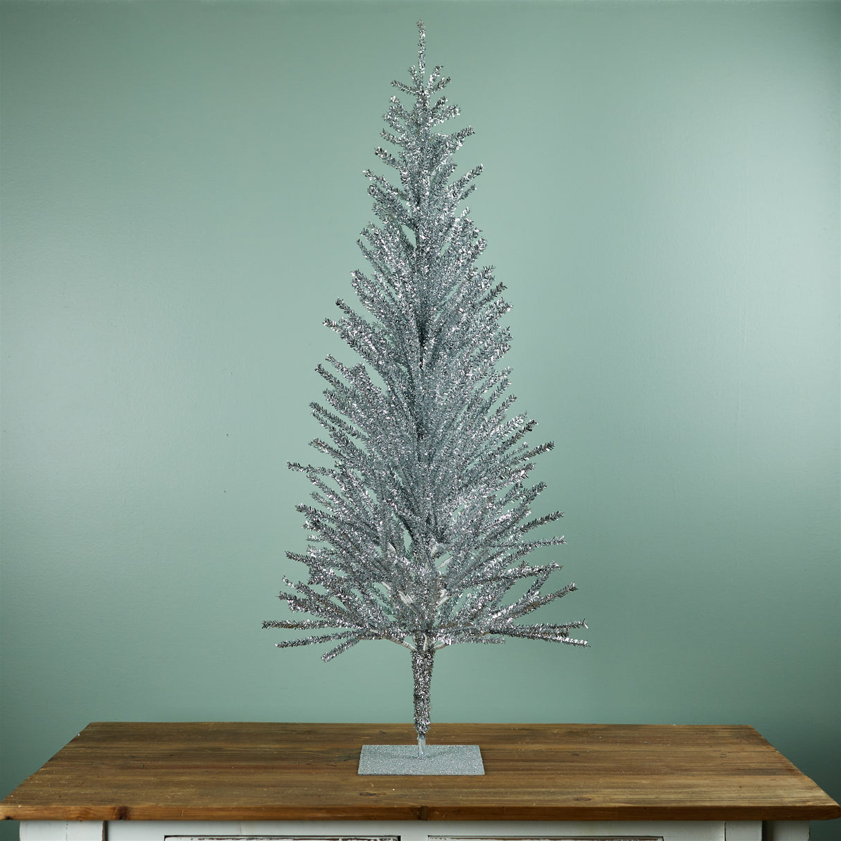 Tinsel pine tree 48"h
