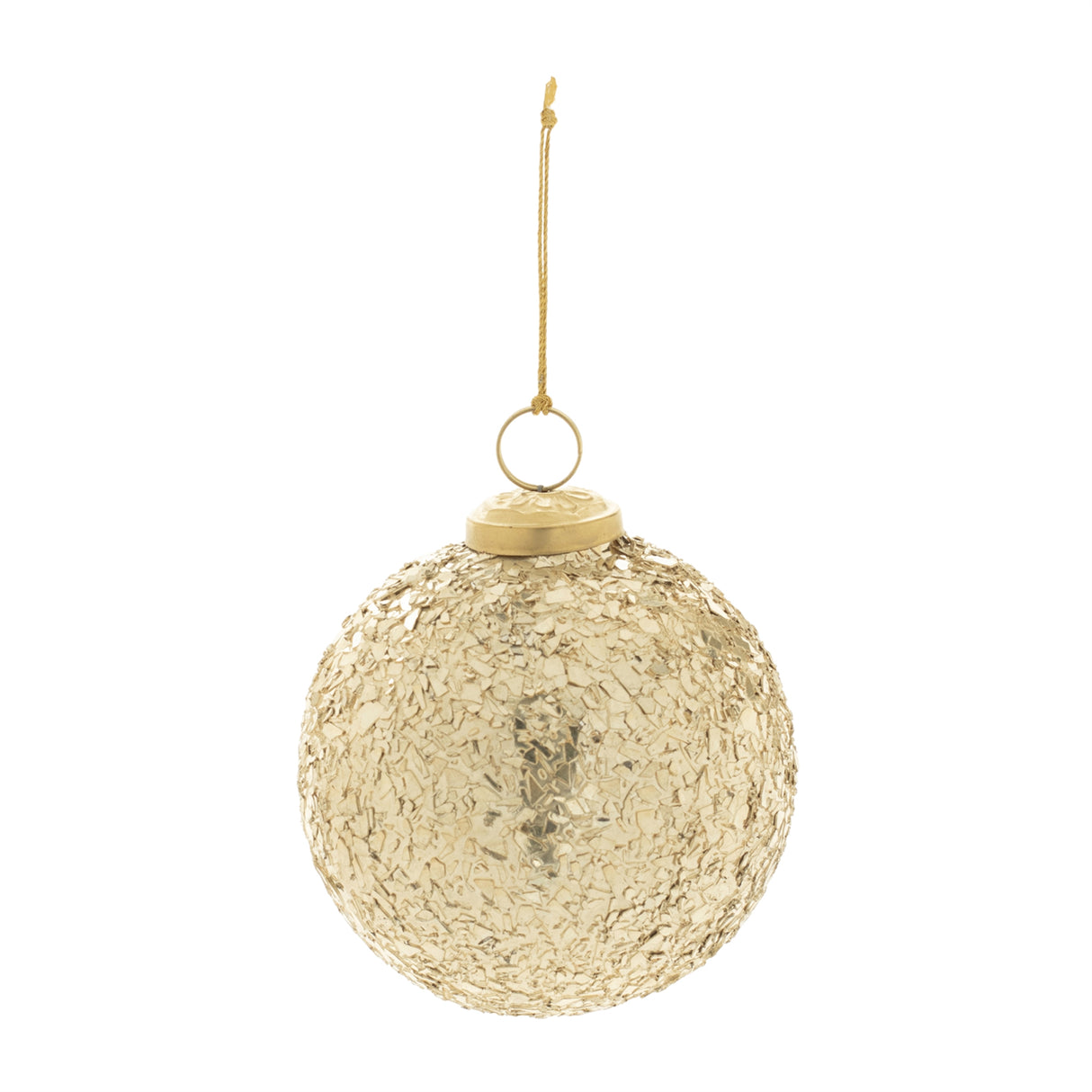 Mosaic glass ball ornament (set of 4)