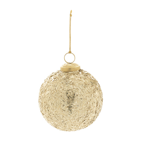 Mosaic glass ball ornament (set of 4)