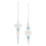 Iridescent finial drop ornament (set of 12)