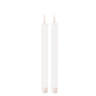 Fia wick white taper candle (set of 2)