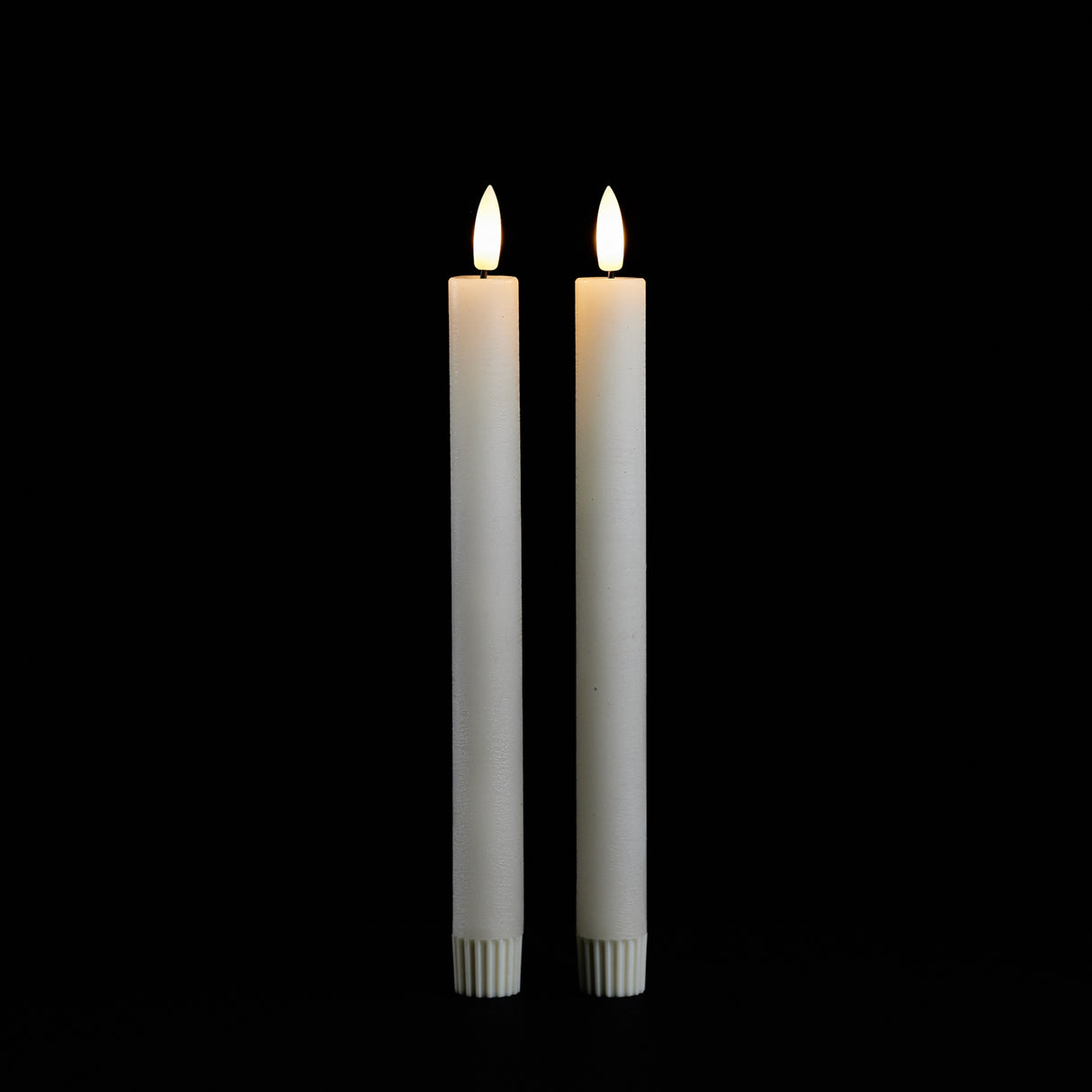 Fia wick ivory taper candle (set of 2)