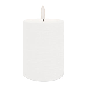FIA Wick White Pillar Candle (Set of 2)