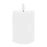 Fia wick white pillar candle (set of 2)