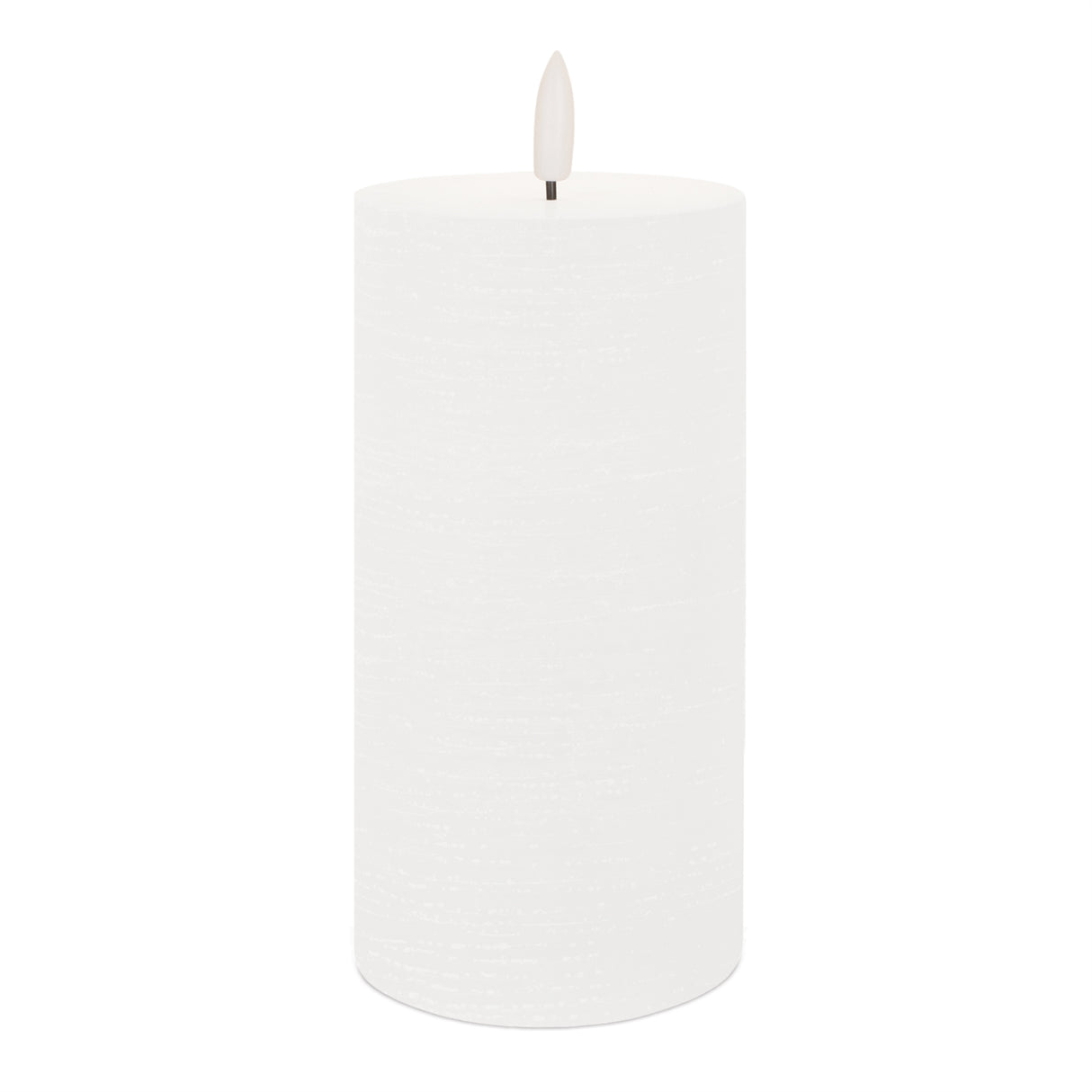 Fia wick white pillar candle (set of 2)