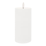 Fia wick white pillar candle (set of 2)