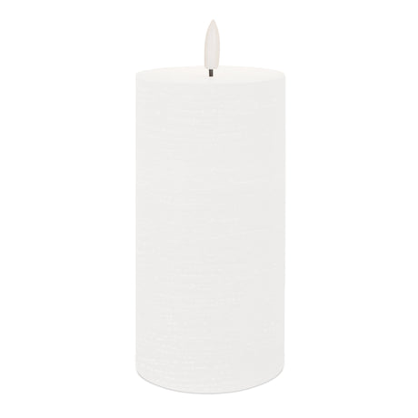 Fia wick white pillar candle (set of 2)