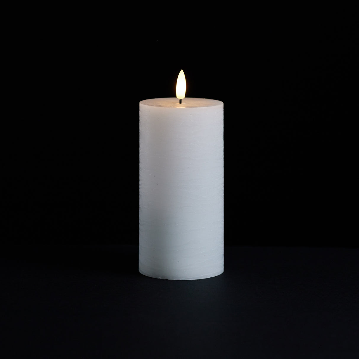 Fia wick white pillar candle (set of 2)