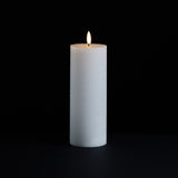 Fia wick white pillar candle (set of 2)