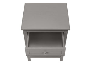 Accent End Table, 2 Tier, Storage Drawer, Transitional Style