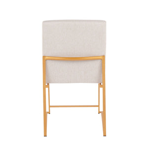 Fuji - Contemporary Stylish Frame, High Back Dining Chair (Set of 2)