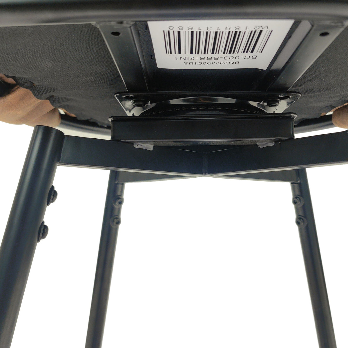 Bar Stool 360 Swivel With Back Footrest