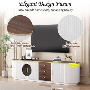 VIBE HAUS 70.8'' Modern Minimalist TV Stand
