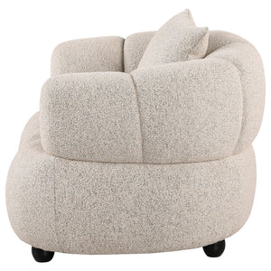 Whitney Contemporary Channel Tufted Boucle Upholstered Accent Chair