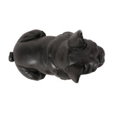 Dog Garden Sculpture, Outdoor French Bulldog Garden Statue, Matte Black