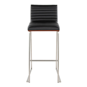 Mason Mara - Contemporary Fixed Height Barstool (Set of 2)