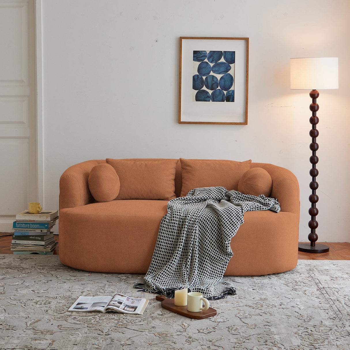 Sofa-in-a-Box, Memory Foam 2-Seater Couch