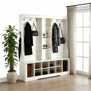 Itaar Hall Tree with Bench and Shoe Storage