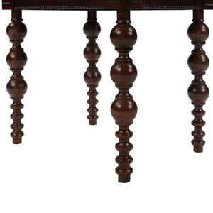 Solid Wood End Table with Drawer in Espresso Finish