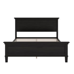 Mid-Century Modern Wood Platform Bed