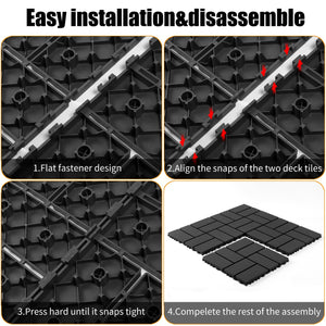 Plastic Interlocking Decking Tiles - Perfect for Any Outdoor Space