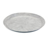 Round etched metal tray 13.5"d