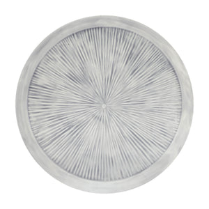 Round Etched Metal Tray 13.5"D